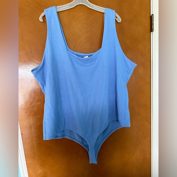 Glamorous Curve square neck ribbed bodysuit - Picture 4 of 4